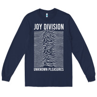 Navy JOY DIVISION - UNKNOWN PLEASURES Long Sleeve Tee - linhVisuals
