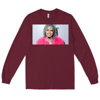 Burgundy chinese rappers beef with lil pump Long Sleeve Tee - linhVisuals