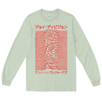 Matcha JOY DIVISION - UNKNOWN PLEASURES - JAPANESE Long Sleeve Tee - linhVisuals