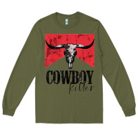 Army Green cowboy killer tshirt Long Sleeve Tee - linhVisuals