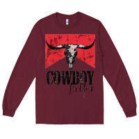 Burgundy cowboy killer tshirt Long Sleeve Tee - linhVisuals