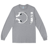 Heather Grey dj music tshirt Long Sleeve Tee - linhVisuals