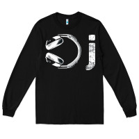 Black dj music tshirt Long Sleeve Tee - linhVisuals