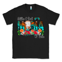 Black Glitter Dirt Mama Of Both Cow Flowers Classic Tee - CowCowDesign