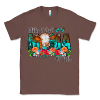 Chestnut Glitter Dirt Mama Of Both Cow Flowers Classic Tee - CowCowDesign