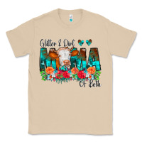 Mushroom Glitter Dirt Mama Of Both Cow Flowers Classic Tee - CowCowDesign
