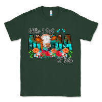 Sports Green Glitter Dirt Mama Of Both Cow Flowers Classic Tee - CowCowDesign