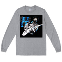 Heather Grey Buddy Guy  Best Player Bluess Legend Long Sleeve Tee - linhVisuals