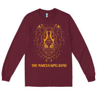 Burgundy the marcus king Long Sleeve Tee - linhVisuals