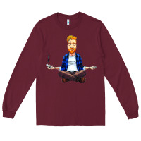 Burgundy tyler smedi childers Long Sleeve Tee - linhVisuals