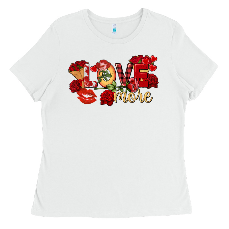Love More Valentine's Day Ladies Tee by FaDigitalArtStudio | Teevron