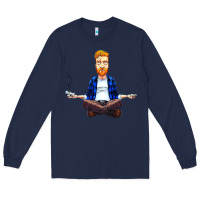 Navy tyler smedi childers Long Sleeve Tee - linhVisuals