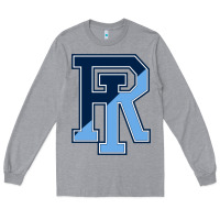 Heather Grey Rhode Island Gifts, Rams Vintage Long Sleeve Tee - linhVisuals