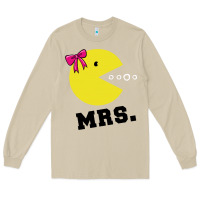 Mushroom Mrs Pacman Long Sleeve Tee - linhVisuals