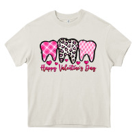 Cream happy valentines day dentist Heavy Core Tee - OliviaCreatesArt