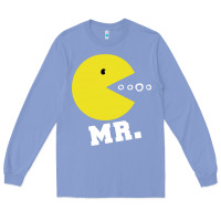 Colony Blue Mr Pacman Long Sleeve Tee - linhVisuals