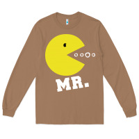 Toasted Coconut Mr Pacman Long Sleeve Tee - linhVisuals