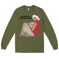Army Green KENNY CHESNEY Long Sleeve Tee - linhVisuals