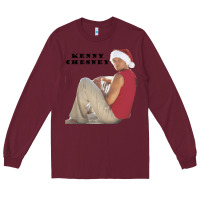 Burgundy KENNY CHESNEY Long Sleeve Tee - linhVisuals
