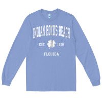 Colony Blue indian rocks beach florida vintage shamrock sports zip hoodie Long Sleeve Tee - linhVisuals