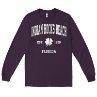 Plum indian rocks beach florida vintage shamrock sports zip hoodie Long Sleeve Tee - linhVisuals