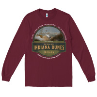 Burgundy indiana dunes national park lake michigan beach trails t shirt Long Sleeve Tee - linhVisuals