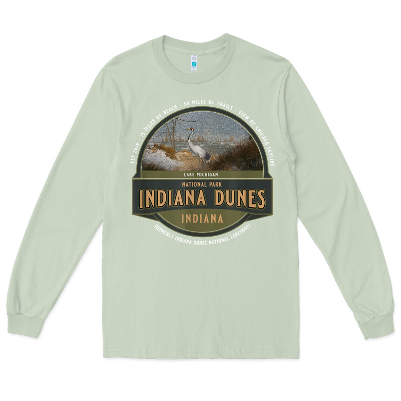 Indiana Dunes National Park Lake Michigan Beach Trails T Shirt Long Sleeve Tee by linhVisuals | Teevron