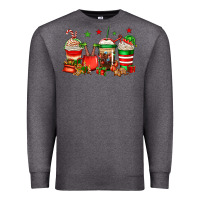 Charcoal Heather Christmas elfs coffee Premium Sweatshirt - Jasminsmagicworld