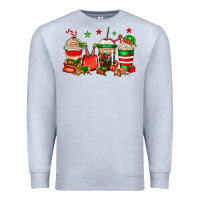 Heather Grey Christmas elfs coffee Premium Sweatshirt - Jasminsmagicworld