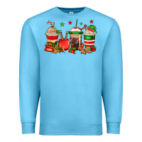 Ocean Blue Christmas elfs coffee Premium Sweatshirt - Jasminsmagicworld