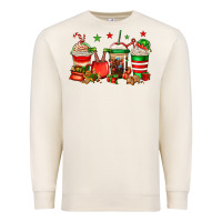 Sandshell Christmas elfs coffee Premium Sweatshirt - Jasminsmagicworld