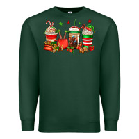 Sports Green Christmas elfs coffee Premium Sweatshirt - Jasminsmagicworld