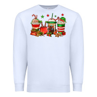 White Christmas elfs coffee Premium Sweatshirt - Jasminsmagicworld