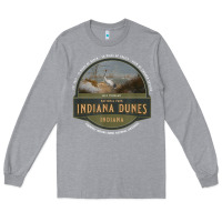Heather Grey indiana dunes national park lake michigan beach trails t shirt Long Sleeve Tee - linhVisuals