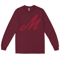 Burgundy Muhlenberg College Long Sleeve Tee - linhVisuals