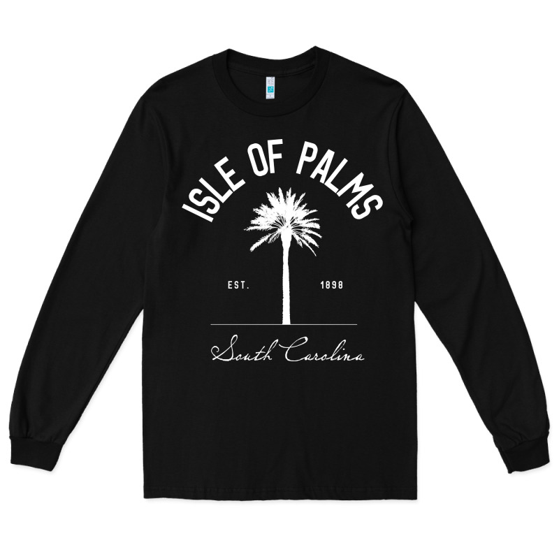 Isle Of Palms Sc Palm Tree Isle Of Palms Beach Gift Pullover Hoodie Long Sleeve Tee by linhVisuals | Teevron