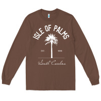 Chestnut isle of palms sc palm tree isle of palms beach gift pullover hoodie Long Sleeve Tee - linhVisuals