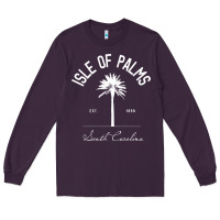 Plum isle of palms sc palm tree isle of palms beach gift pullover hoodie Long Sleeve Tee - linhVisuals