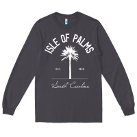 Smoke isle of palms sc palm tree isle of palms beach gift pullover hoodie Long Sleeve Tee - linhVisuals