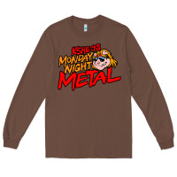 Chestnut MONDAY NIGHT METAL Long Sleeve Tee - linhVisuals