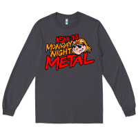 Smoke MONDAY NIGHT METAL Long Sleeve Tee - linhVisuals