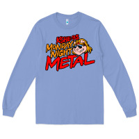 Colony Blue MONDAY NIGHT METAL Long Sleeve Tee - linhVisuals