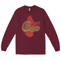Burgundy VINTAGE CHICAGO Long Sleeve Tee - linhVisuals