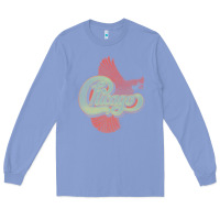 Colony Blue VINTAGE CHICAGO Long Sleeve Tee - linhVisuals