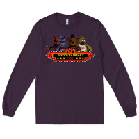 Plum FREDDY FAZBEAR'S Long Sleeve Tee - linhVisuals