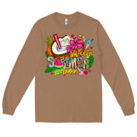 Toasted Coconut summer time Long Sleeve Tee - CowhideDigitalArt