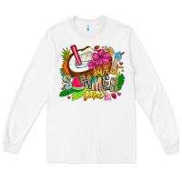 White summer time Long Sleeve Tee - CowhideDigitalArt