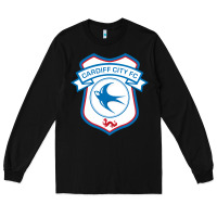 Black cardiff-city-fc Long Sleeve Tee - linhVisuals