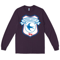 Plum cardiff-city-fc Long Sleeve Tee - linhVisuals