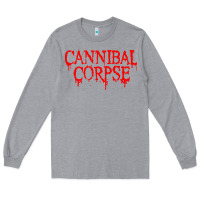 Heather Grey cannibal music Long Sleeve Tee - linhVisuals